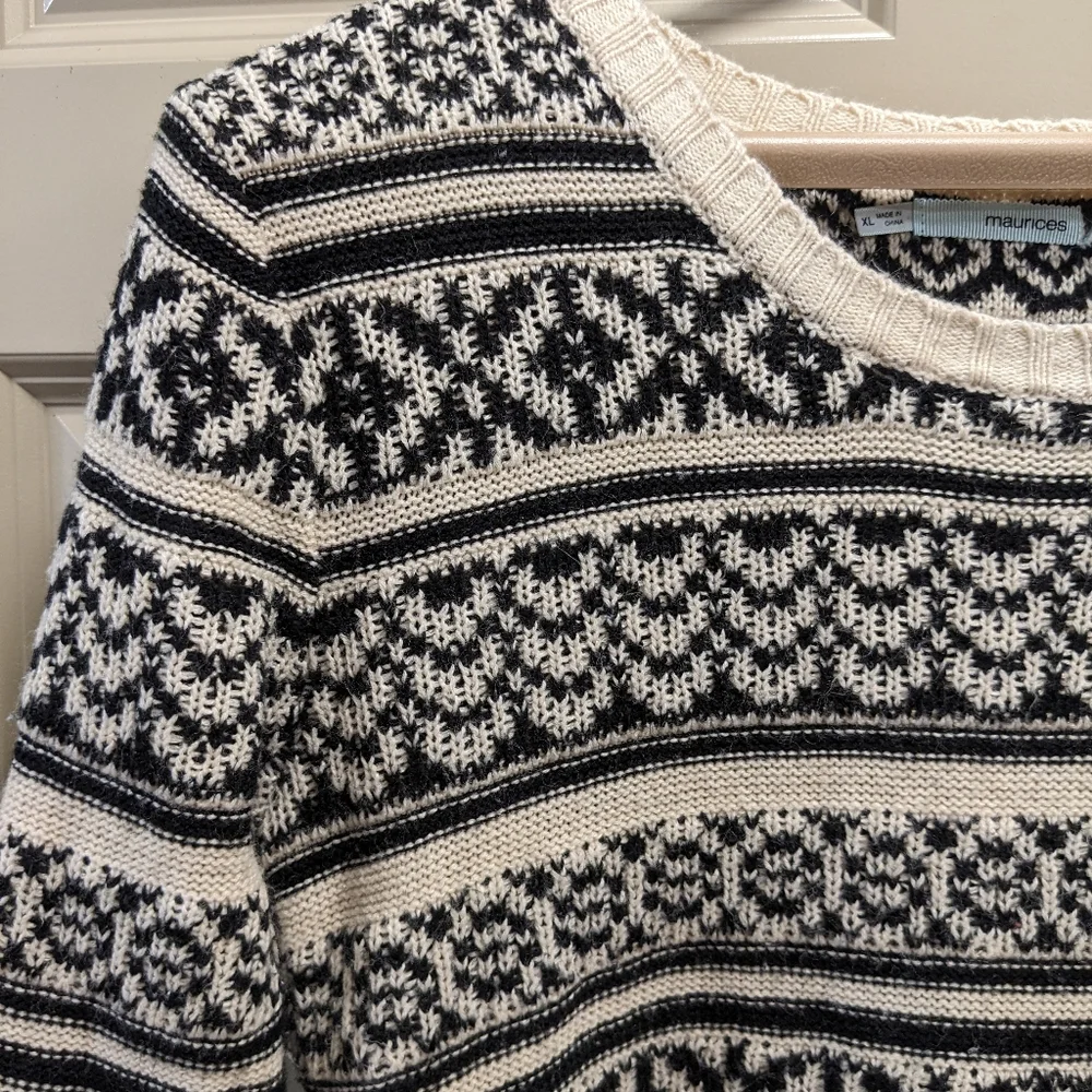 Maurices Nordic Pattern Sweater/Dress- size XL
